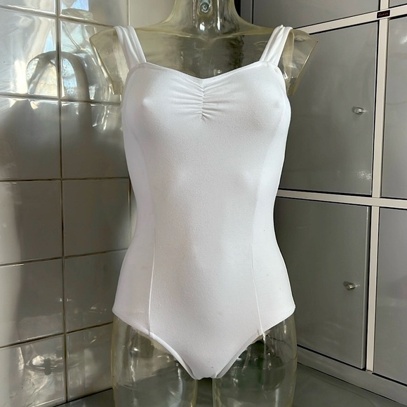 Theatricals Swan White Ballet Leotard M GUC - Picture 1 of 5